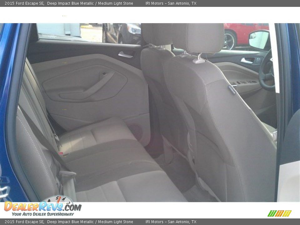 2015 Ford Escape SE Deep Impact Blue Metallic / Medium Light Stone Photo #13
