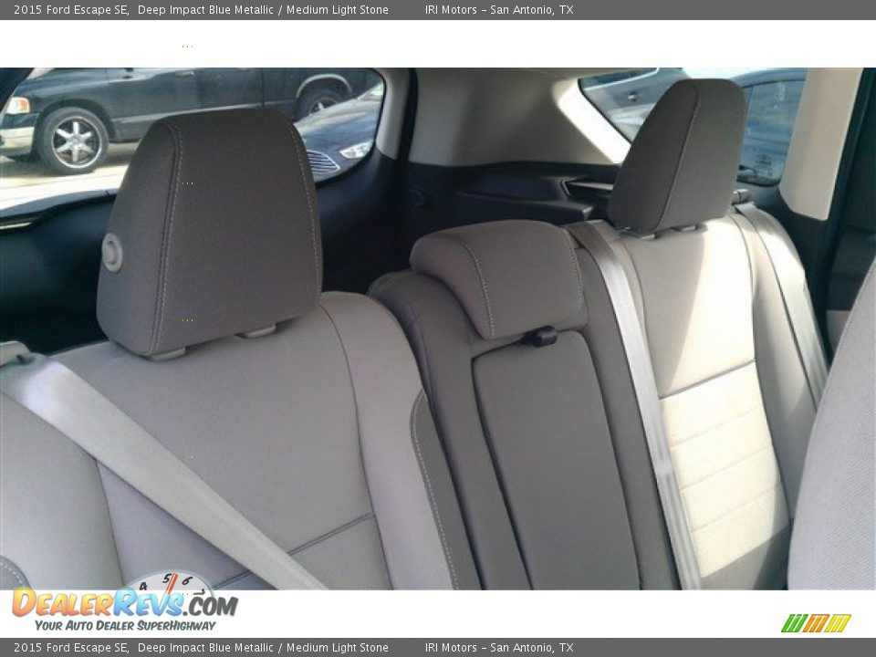 2015 Ford Escape SE Deep Impact Blue Metallic / Medium Light Stone Photo #14
