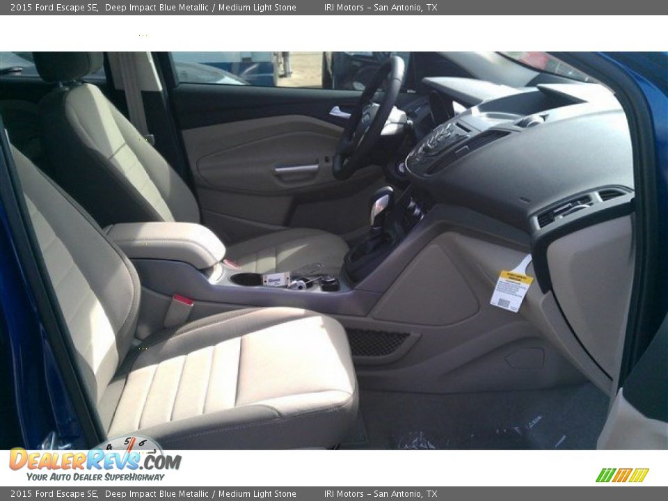 2015 Ford Escape SE Deep Impact Blue Metallic / Medium Light Stone Photo #15