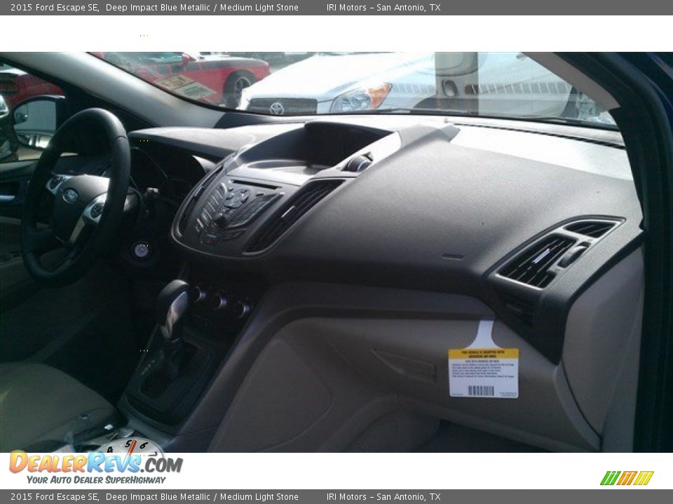 2015 Ford Escape SE Deep Impact Blue Metallic / Medium Light Stone Photo #17