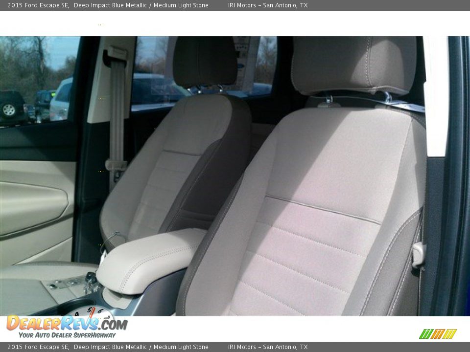 2015 Ford Escape SE Deep Impact Blue Metallic / Medium Light Stone Photo #19