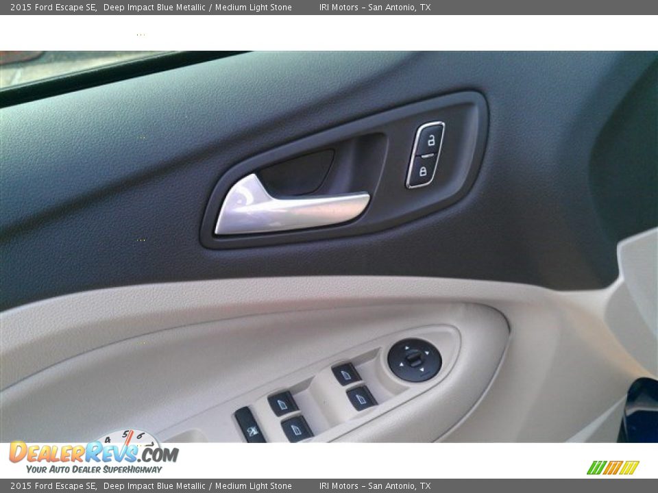 2015 Ford Escape SE Deep Impact Blue Metallic / Medium Light Stone Photo #22