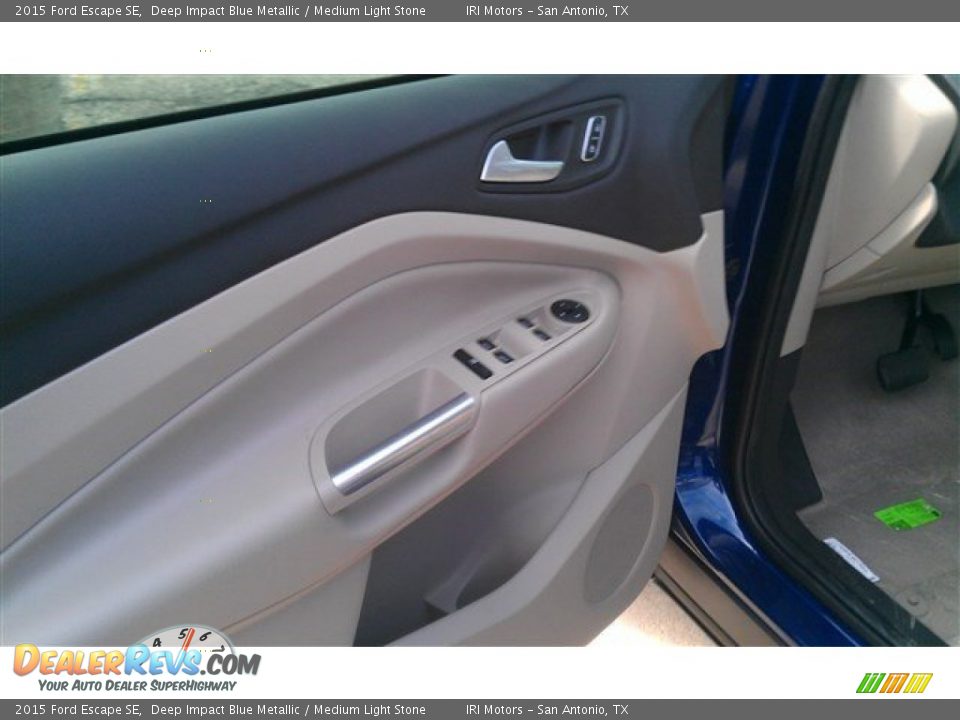 2015 Ford Escape SE Deep Impact Blue Metallic / Medium Light Stone Photo #23