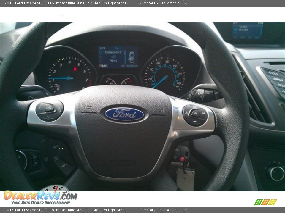 2015 Ford Escape SE Deep Impact Blue Metallic / Medium Light Stone Photo #25