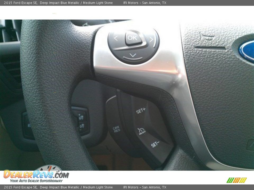 2015 Ford Escape SE Deep Impact Blue Metallic / Medium Light Stone Photo #26