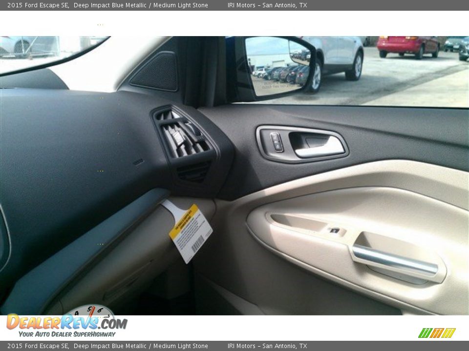 2015 Ford Escape SE Deep Impact Blue Metallic / Medium Light Stone Photo #33