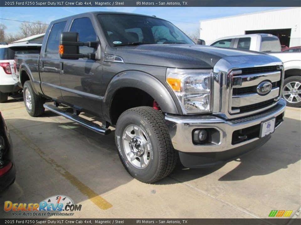 2015 Ford F250 Super Duty XLT Crew Cab 4x4 Magnetic / Steel Photo #1
