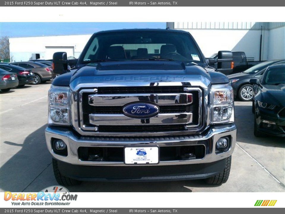 2015 Ford F250 Super Duty XLT Crew Cab 4x4 Magnetic / Steel Photo #6