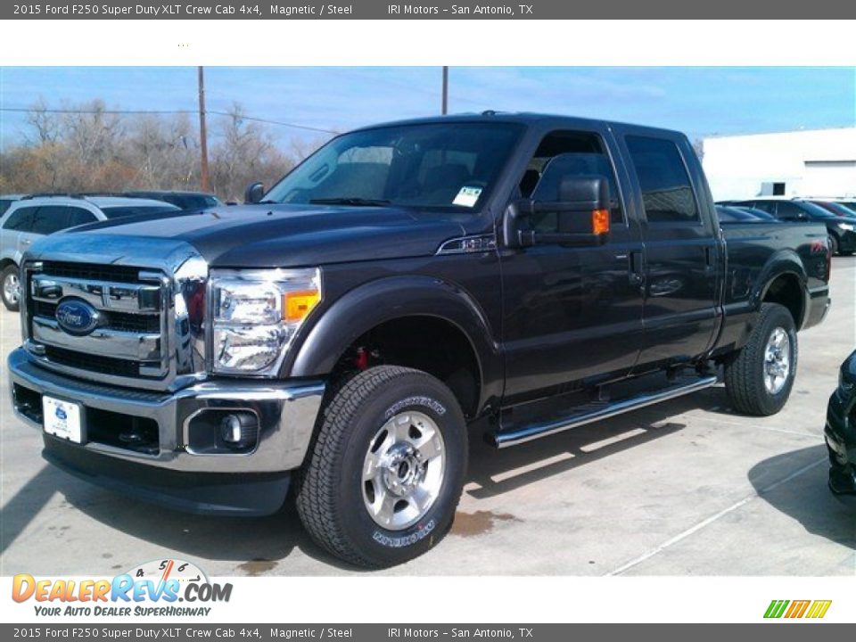 2015 Ford F250 Super Duty XLT Crew Cab 4x4 Magnetic / Steel Photo #7