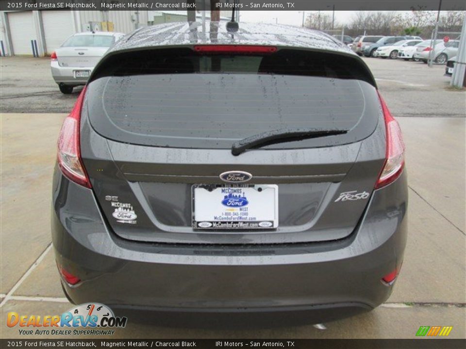 2015 Ford Fiesta SE Hatchback Magnetic Metallic / Charcoal Black Photo #7