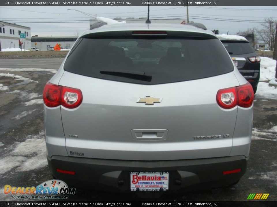 2012 Chevrolet Traverse LS AWD Silver Ice Metallic / Dark Gray/Light Gray Photo #5