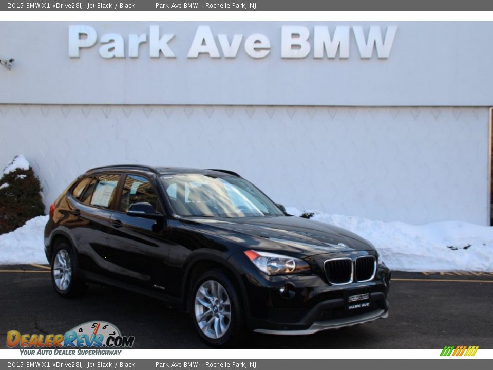 2015 BMW X1 xDrive28i Jet Black / Black Photo #1