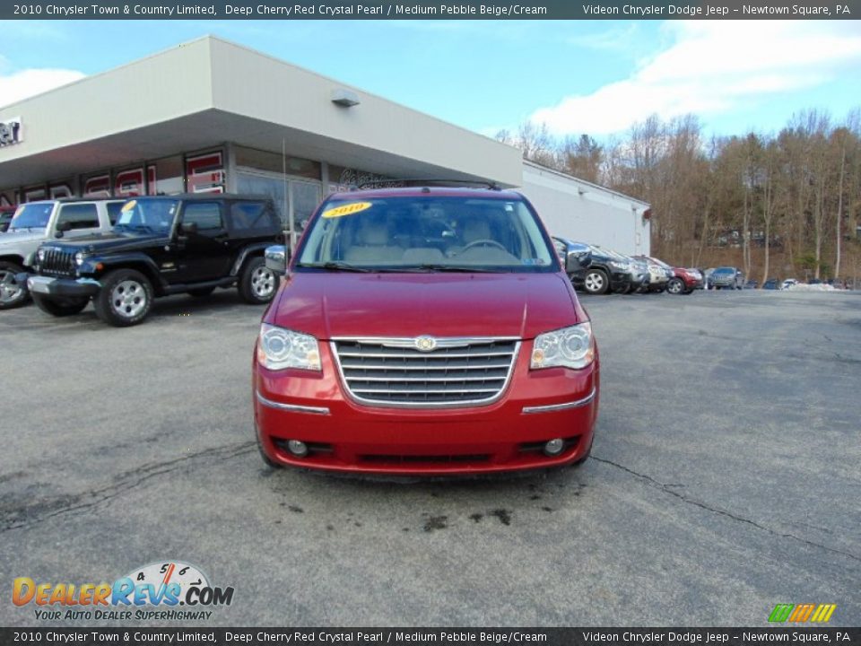 2010 Chrysler Town & Country Limited Deep Cherry Red Crystal Pearl / Medium Pebble Beige/Cream Photo #5