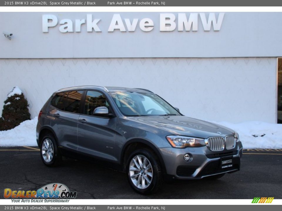 2015 BMW X3 xDrive28i Space Grey Metallic / Black Photo #1