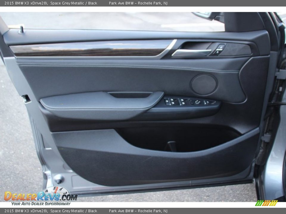 2015 BMW X3 xDrive28i Space Grey Metallic / Black Photo #8