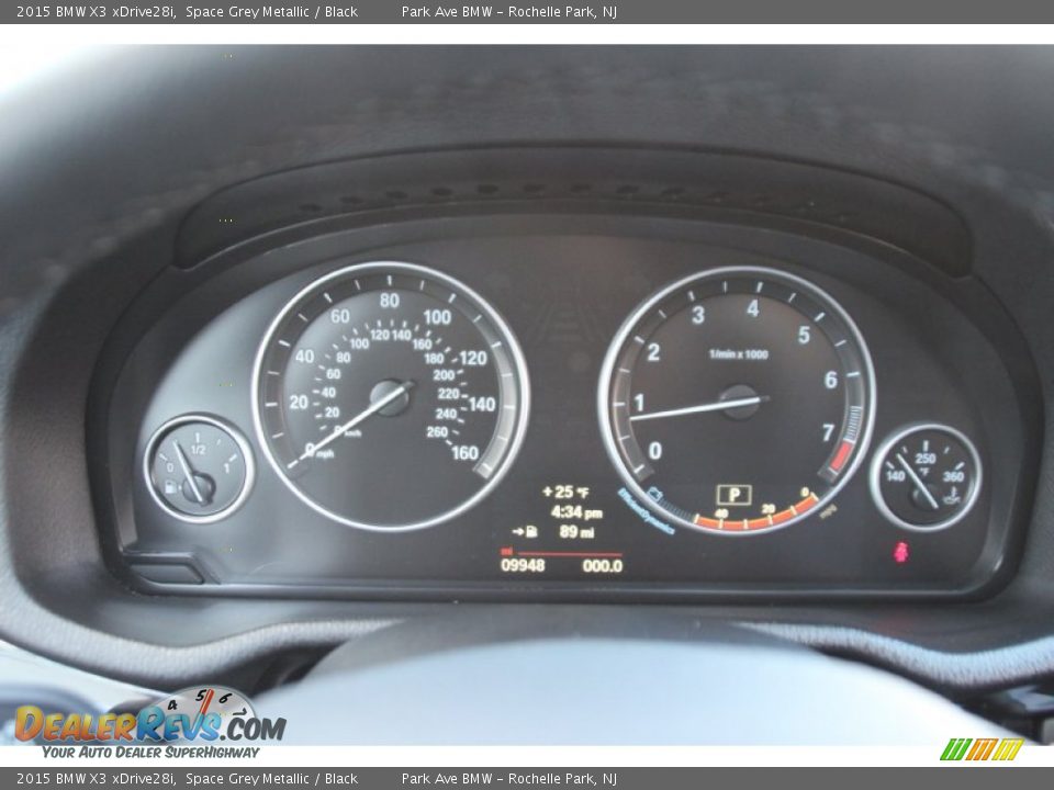 2015 BMW X3 xDrive28i Space Grey Metallic / Black Photo #21