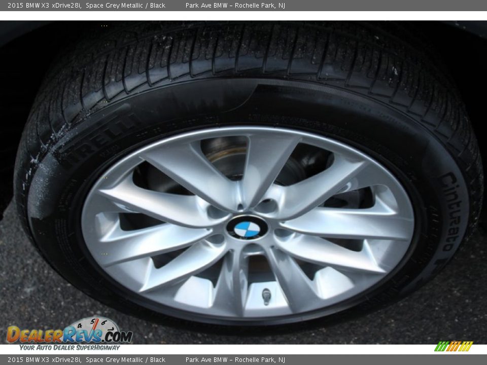 2015 BMW X3 xDrive28i Space Grey Metallic / Black Photo #33