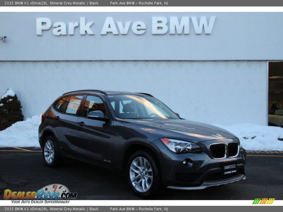 2015 BMW X1 xDrive28i Mineral Grey Metallic / Black Photo #1