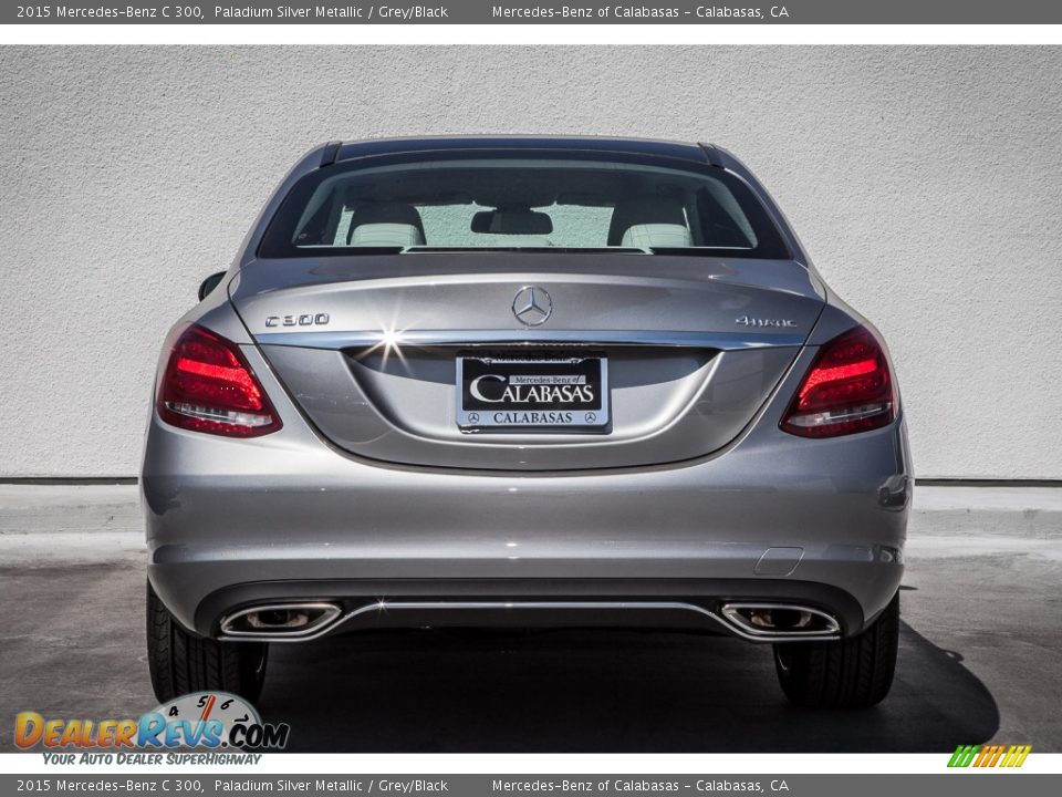 2015 Mercedes-Benz C 300 Paladium Silver Metallic / Grey/Black Photo #3