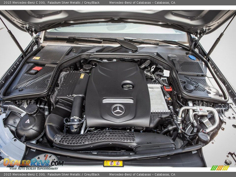 2015 Mercedes-Benz C 300 Paladium Silver Metallic / Grey/Black Photo #9