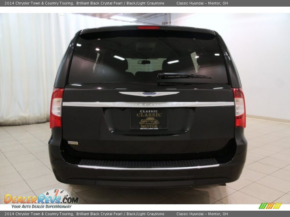 2014 Chrysler Town & Country Touring Brilliant Black Crystal Pearl / Black/Light Graystone Photo #23