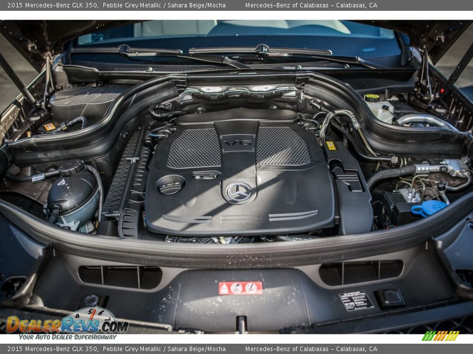 2015 Mercedes-Benz GLK 350 Pebble Grey Metallic / Sahara Beige/Mocha Photo #9