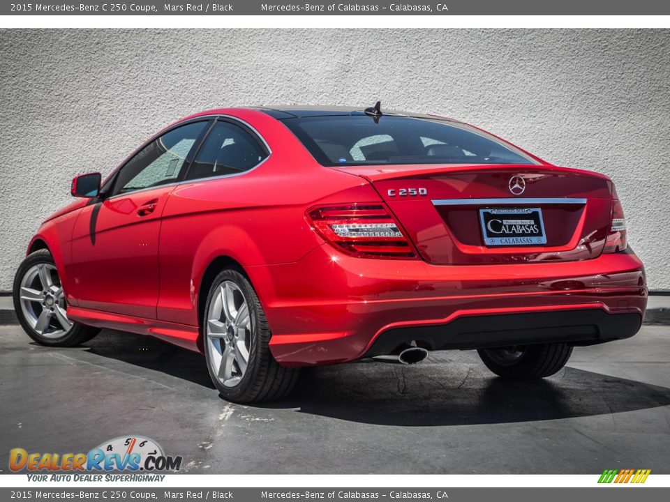 2015 Mercedes-Benz C 250 Coupe Mars Red / Black Photo #2
