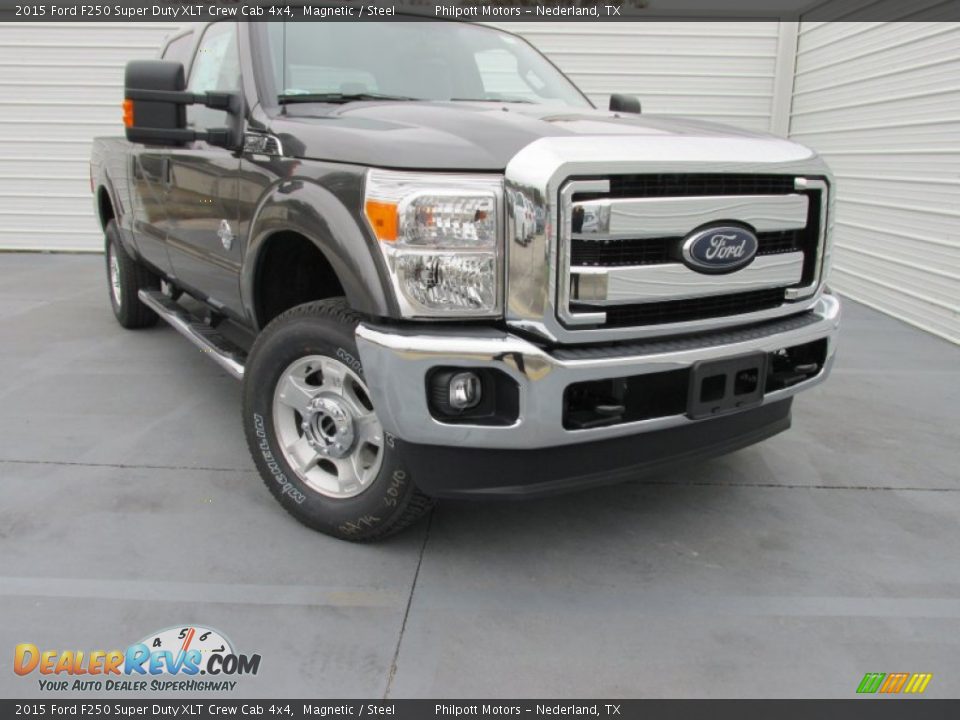 2015 Ford F250 Super Duty XLT Crew Cab 4x4 Magnetic / Steel Photo #1