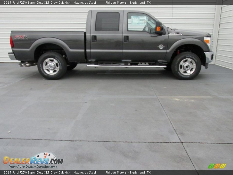 2015 Ford F250 Super Duty XLT Crew Cab 4x4 Magnetic / Steel Photo #3