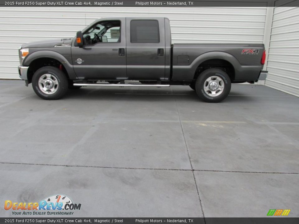 2015 Ford F250 Super Duty XLT Crew Cab 4x4 Magnetic / Steel Photo #6