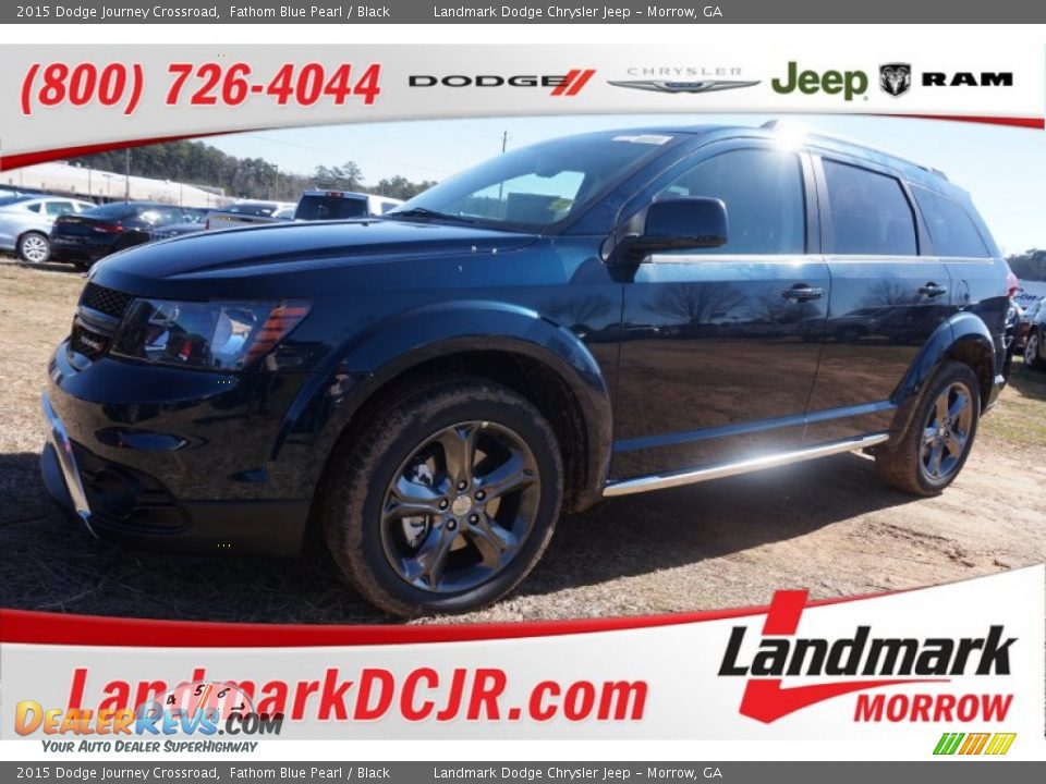 2015 Dodge Journey Crossroad Fathom Blue Pearl / Black Photo #1