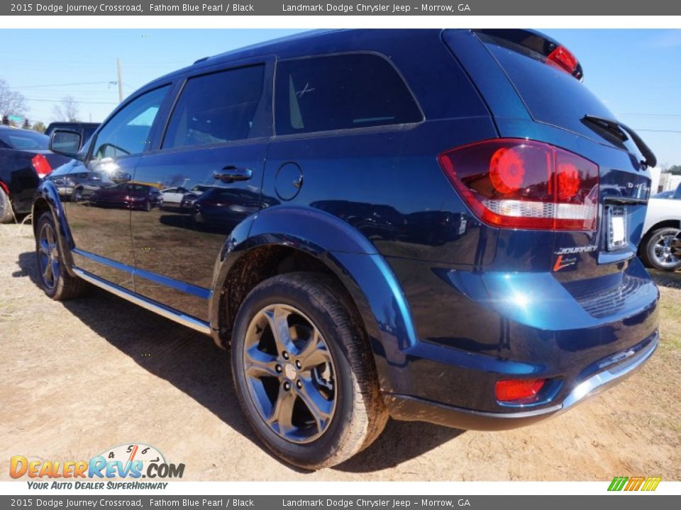 2015 Dodge Journey Crossroad Fathom Blue Pearl / Black Photo #2