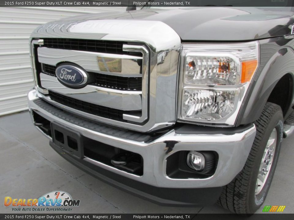 2015 Ford F250 Super Duty XLT Crew Cab 4x4 Magnetic / Steel Photo #10
