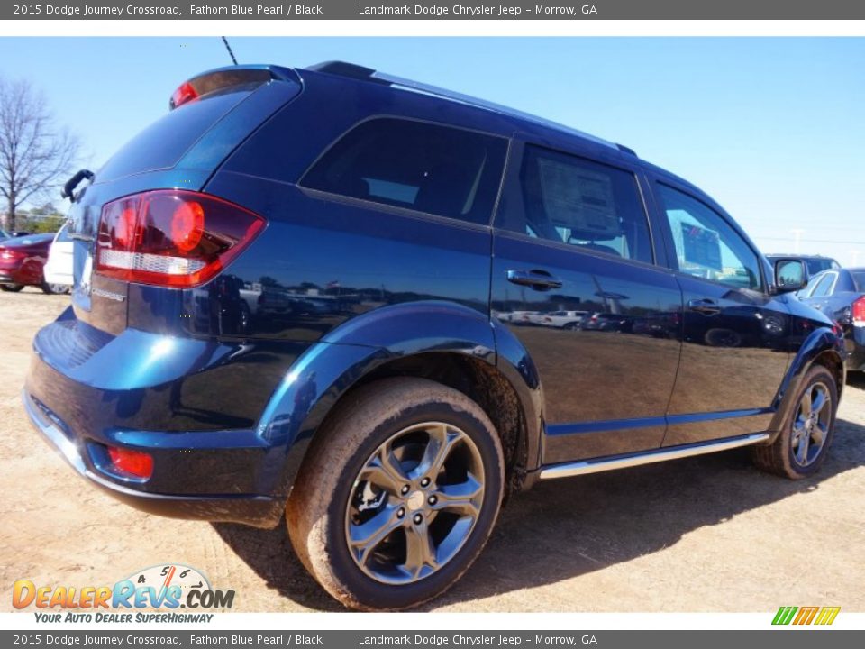 2015 Dodge Journey Crossroad Fathom Blue Pearl / Black Photo #3