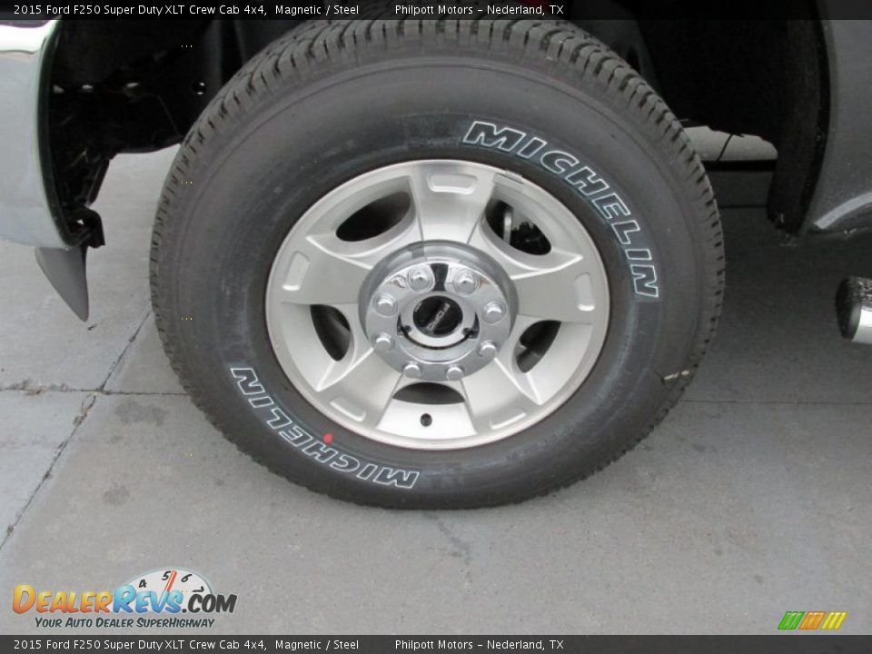 2015 Ford F250 Super Duty XLT Crew Cab 4x4 Magnetic / Steel Photo #11