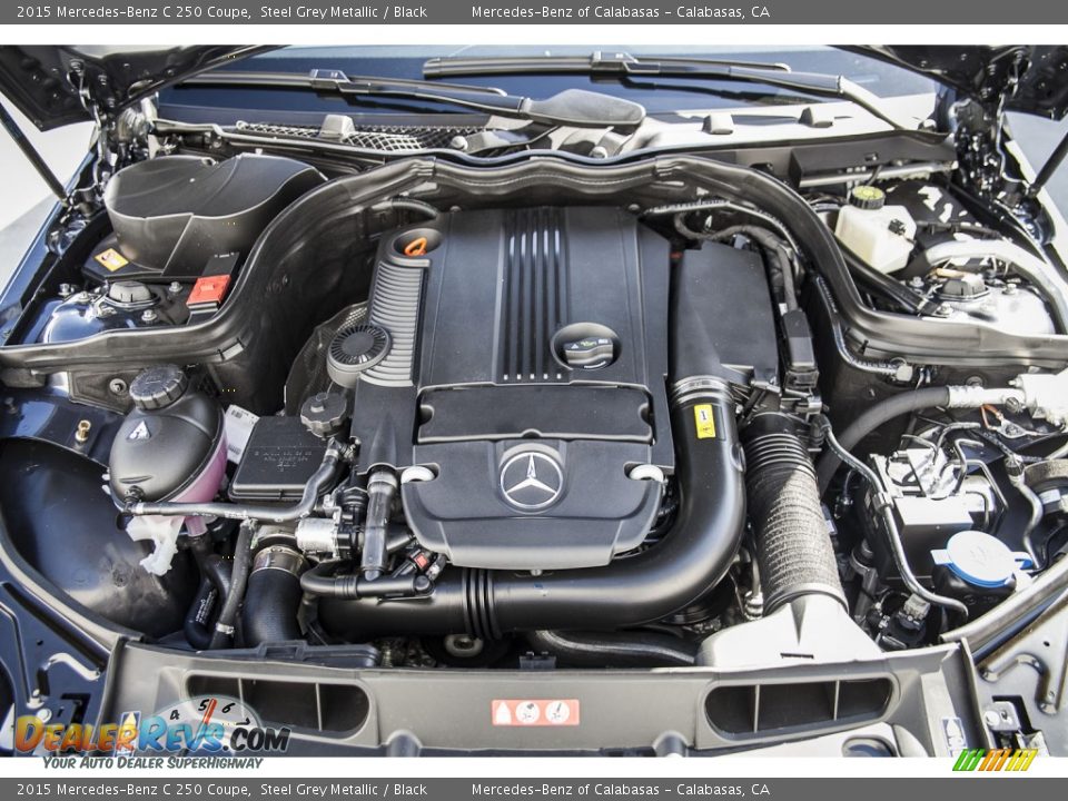 2015 Mercedes-Benz C 250 Coupe Steel Grey Metallic / Black Photo #9