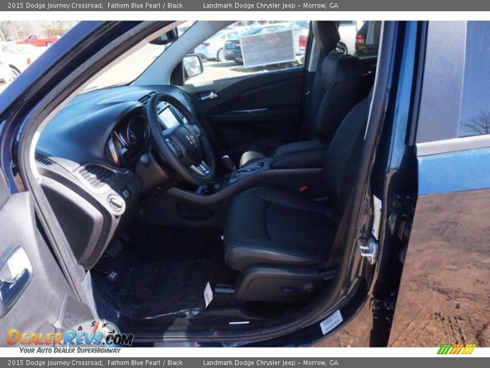 2015 Dodge Journey Crossroad Fathom Blue Pearl / Black Photo #6