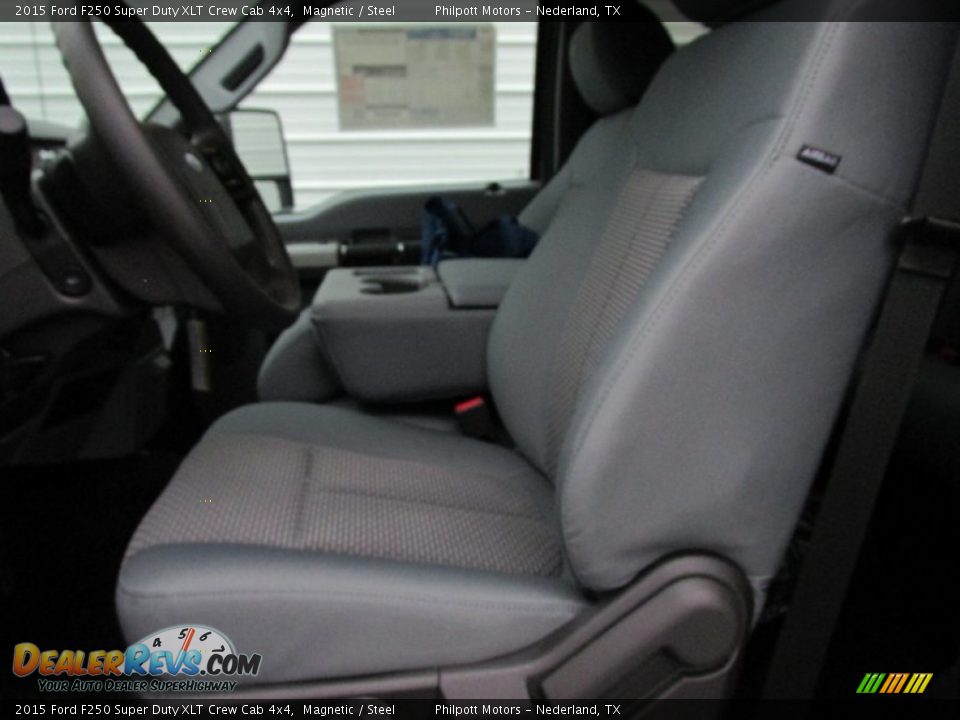 2015 Ford F250 Super Duty XLT Crew Cab 4x4 Magnetic / Steel Photo #24