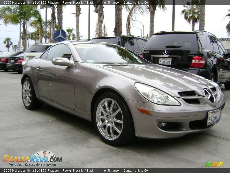2006 Mercedes-Benz SLK 350 Roadster Pewter Metallic / Black Photo #1