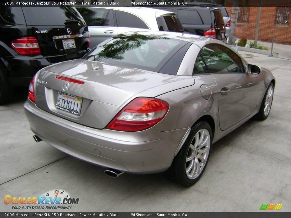2006 Mercedes-Benz SLK 350 Roadster Pewter Metallic / Black Photo #3