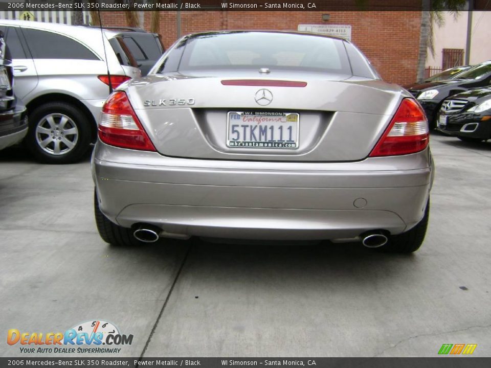 2006 Mercedes-Benz SLK 350 Roadster Pewter Metallic / Black Photo #4