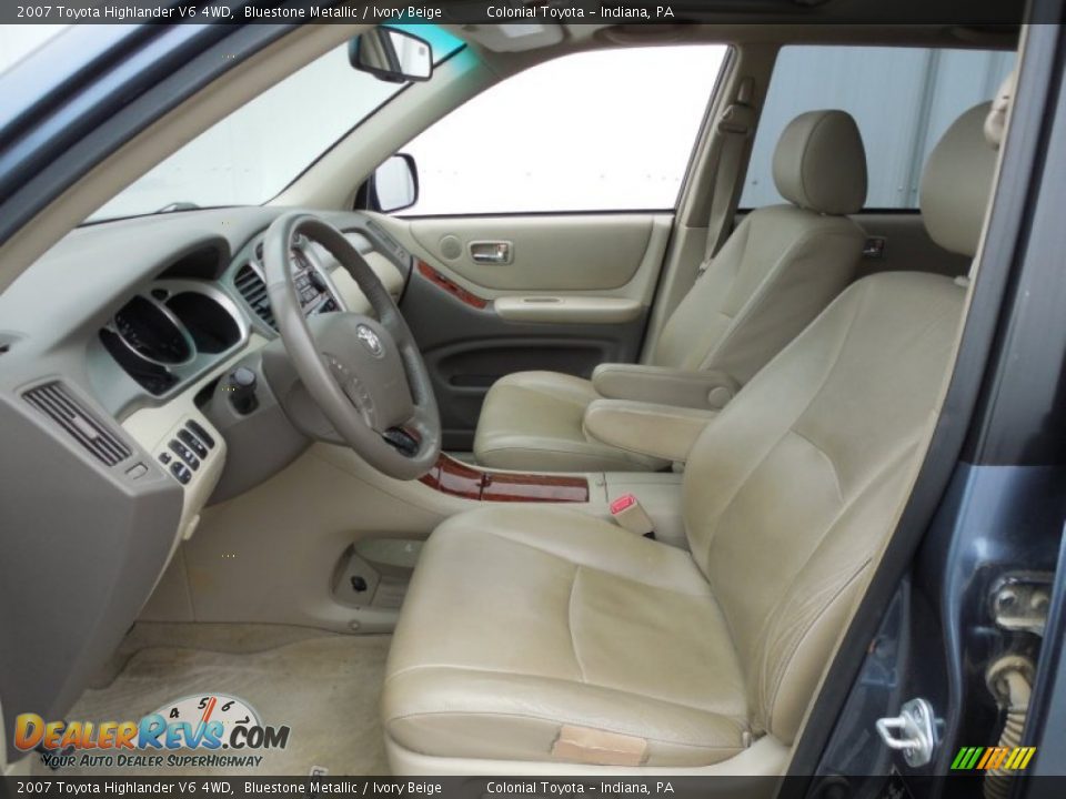 Ivory Beige Interior - 2007 Toyota Highlander V6 4WD Photo #13
