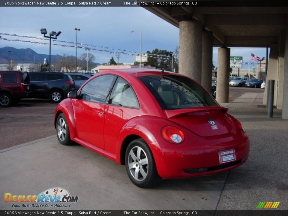 2006 Volkswagen New Beetle 2.5 Coupe Salsa Red / Cream Photo #3
