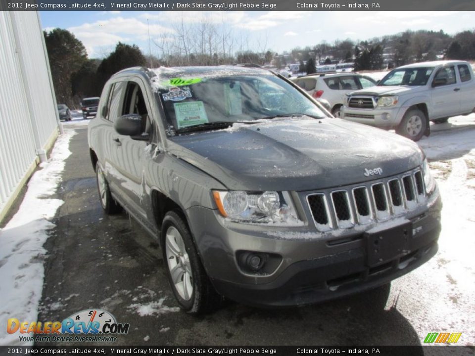 2012 Jeep Compass Latitude 4x4 Mineral Gray Metallic / Dark Slate Gray/Light Pebble Beige Photo #7