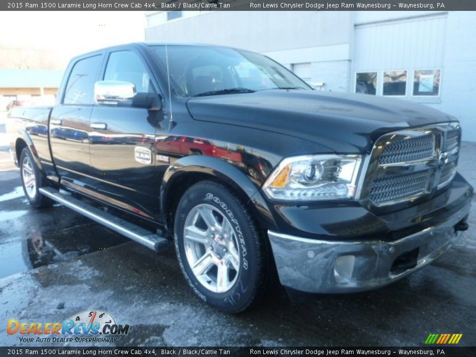 Front 3/4 View of 2015 Ram 1500 Laramie Long Horn Crew Cab 4x4 Photo #7