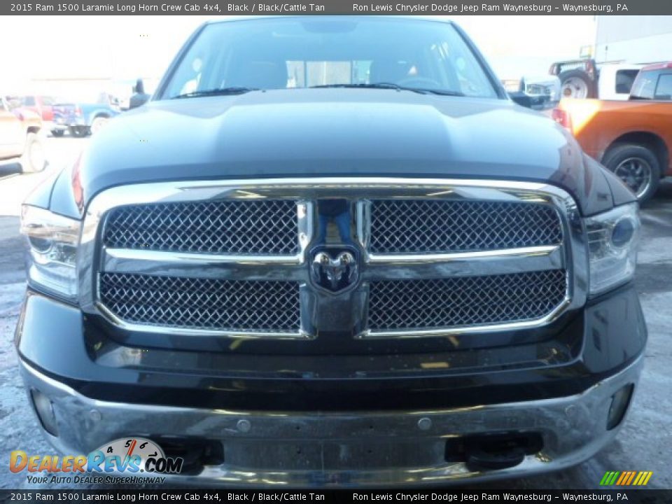Black 2015 Ram 1500 Laramie Long Horn Crew Cab 4x4 Photo #8