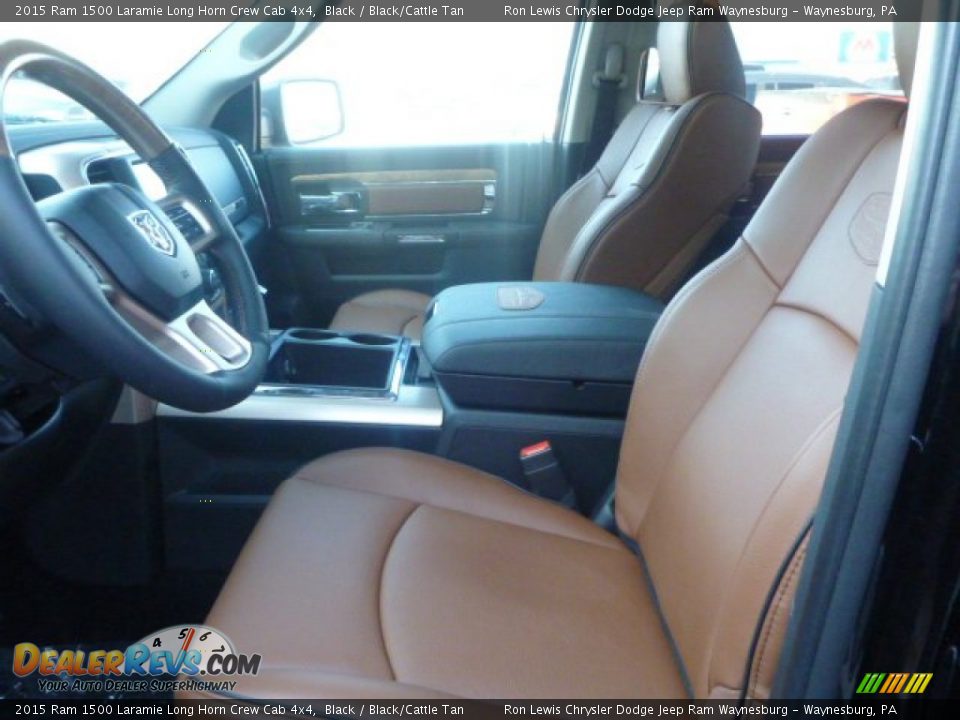 Front Seat of 2015 Ram 1500 Laramie Long Horn Crew Cab 4x4 Photo #10