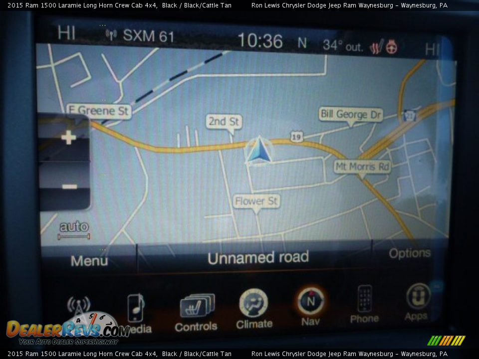 Navigation of 2015 Ram 1500 Laramie Long Horn Crew Cab 4x4 Photo #16