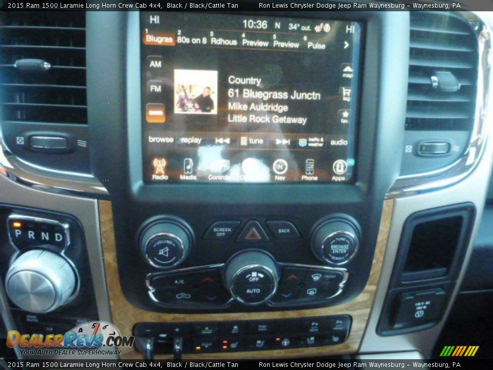 Controls of 2015 Ram 1500 Laramie Long Horn Crew Cab 4x4 Photo #18