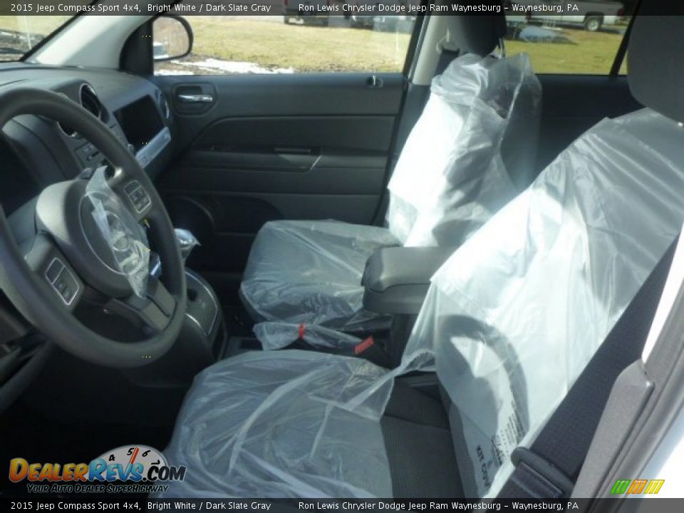 2015 Jeep Compass Sport 4x4 Bright White / Dark Slate Gray Photo #11
